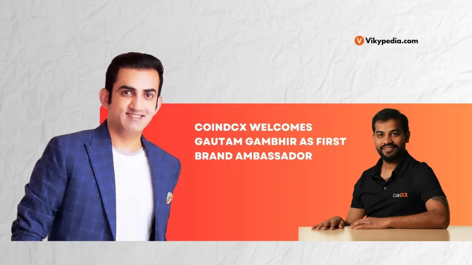 CoinDCX Welcomes Gautam Gambhir as First Brand Ambassador