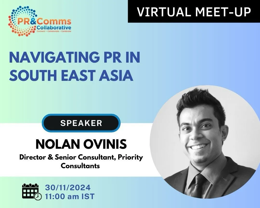 PR & Comms Collaborative (PRCC) to Host Virtual Meet-Up on “PR Across Geographies"