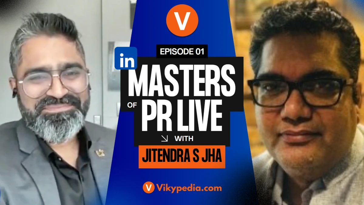 Master of PR Live with Mr Jitendra S Jha | Vikypedia.com